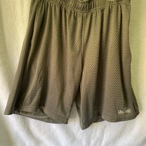 Spalding‎ men’s shorts mesh grey sz L